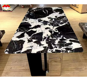 Dalle de marbre noir naturel d'<span class=keywords><strong>Italie</strong></span> Marbre noir Napoléon à prix entiers pour la conception de table à manger - Product Image 1