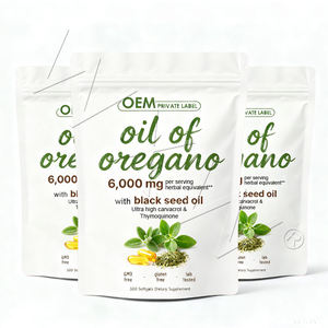 Aceite de Semilla Negra con Aceite de Orégano en Cápsulas Blandas, Suministro de Fábrica, Apoya el Sistema Antioxidante y el Sistema Inmunitario - Product Image 1