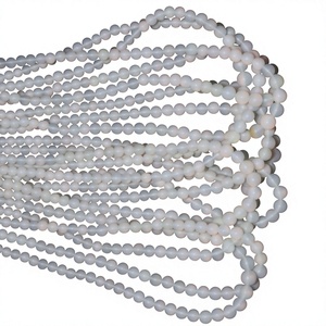 Bijoux de haute qualité en gros, opale naturelle blanche 3AAA de 5 mm à 6 mm, taille brillant rond, pierre précieuse pour la fabrication de bijoux - Product Image 3