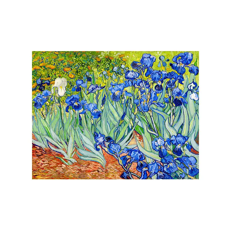 Vẽ tay Van Gogh sơn dầu hướng dương và đầy sao vải tác phẩm nghệ thuật cho phòng khách phòng ngủ lối vào trang trí