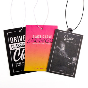 Logo personnalisé odeur de voiture parfum d'air coloré sublimation papier suspendu désodorisant pour voiture vente en gros - Product Image 4