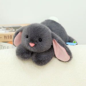 Conejito de Peluche Suave y Esponjoso para Niños - Adorable Conejo Rosa, Gris y Blanco, Animal de Peluche, Regalo, Almohada de Conejo - Product Image 3
