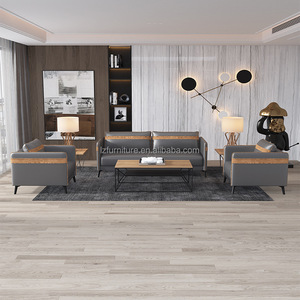 Muebles de Oficina de Alta Calidad, Sofá de Oficina Moderno y Cómodo, Sofá Seccional Personalizado, Sofá de Oficina de Cuero - Product Image 3