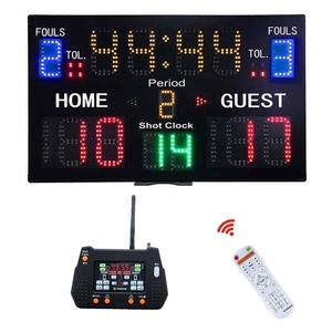 YIZHI portatile Wireless telecomando e Console LED punteggio digitale segnapunti <span class=keywords><strong>tabellone</strong></span> elettronico basket - Product Image 1