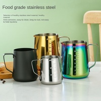 Pabrik Grosir Langsung Menjual Jug Pembuat Busa Latte Art Cup Printer Kopi Pitcher Susu Stainless Steel