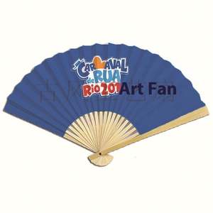Éventail pliant en plastique personnalisé de haute qualité avec logo imprimé, écologique, en gros, articles promotionnels en papier et tissu - Product Image 1