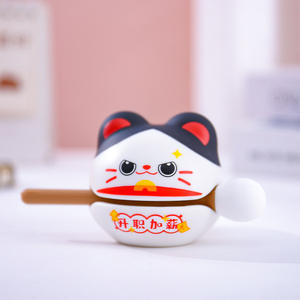 Adornos de <span class=keywords><strong>Restaurante</strong></span> con Forma de Hamburguesa y Corazón para Niñas, Mini Muñeca de Cerdo Adorable, Decoraciones de Escritorio, Venta Directa de Fábrica - Product Image 6