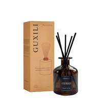 Diffuseur de roseaux en verre de 250 ml avec huile essentielle, parfum personnalisé, arôme longue durée, écologique, sans alcool et sans BPA, pour la maison/le bureau
