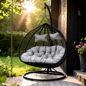 Treo Giỏ mây ghế lười biếng ghế Rocking Ghế Ban công Swing cái nôi ghế sân treo ghế nhà Treo Giỏ - Product Image 2