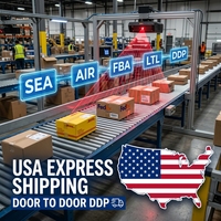 Service de logistique aérienne et maritime pratique de la Chine vers les États-Unis, fournisseur de services de messagerie, LA, NY, Miami, Houston, DHL, UPS, FedEx, enlèvement en entrepôt