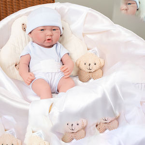 Muñeca Bebé <span class=keywords><strong>Reborn</strong></span> <span class=keywords><strong>de</strong></span> 35 cm (14 Pulgadas), Suave y Flexible, Fabricada a Medida - Product Image 2