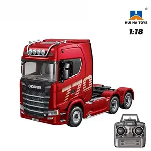 HUINA 1501 770S <span class=keywords><strong>Scania</strong></span>, Camión de Remolque Eléctrico RC de Metal, 19 Canales, Escala 1/18, <span class=keywords><strong>Control</strong></span> <span class=keywords><strong>Remoto</strong></span>, Luces y Sonido - Product Image 6