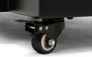 Sản phẩm hiển thị Kệ LCD màn hình bánh xe kim loại hiển thị giá gỗ Kệ Rack hiển thị - Product Image 4