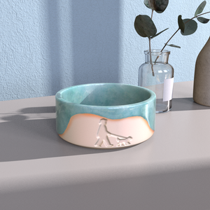 Grosir mangkuk keramik hewan peliharaan kustom mangkuk air dan makanan kualitas tinggi untuk kucing dan anjing mangkuk tempat makan hewan peliharaan - Product Image 4