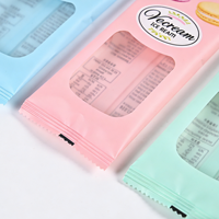 Sacs en plastique Mylar imprimés sur mesure avec fermeture arrière pour emballages alimentaires de bâtonnets de crème glacée