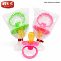 Wholesale Glucose Pacifier Lollipops Hard Candy 50 Count Individually Wrapped Fruit Flavored Bracelet Ring Gift Bag
