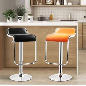 热销工业风人体工学可调节皮革商务中世纪现代风格吧凳（2 件套）适用于厨房、餐厅、酒店 - Product Image 4