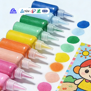 Reloj de <span class=keywords><strong>arena</strong></span> infantil con micropaisaje, <span class=keywords><strong>arena</strong></span> coloreada y piedra auténtica pintada, sinterizada a alta temperatura con copo de nieve - Product Image 2