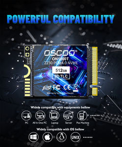 Для ON1000T M.2 NVMe PCIe4.0 * 4 2230 внутренний SSD 3D TLC NAND флэш-256GB-2TB чтение 5200 Мб/с Запись 4800 Мб/с для настольного компьютера/ноутбука - Product Image 4