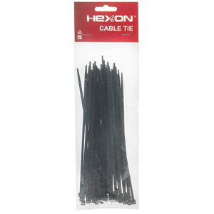 Attache-câbles en nylon plastique noir <span class=keywords><strong>pour</strong></span> électricien, <span class=keywords><strong>pour</strong></span> le câblage, longues attaches de tuyau noires, outil de ligature de vignes - Product Image 2