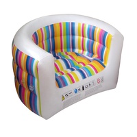 Canapé-lit gonflable moderne en PVC rouge pour enfants et adultes, vente en gros