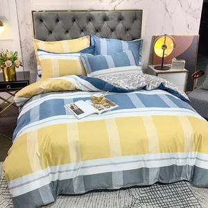 Wholesale Oem Home Textile Fashion Printed Queen King Size 4pcs Bed Sheet Comforter Cover Duvet Cover Bedding Sets