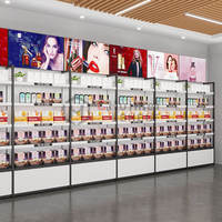 Présentoir de soins de la peau pour magasin de détail, étagère de présentation moderne pour soins de la peau, fer présentoir personnalisé métallique robuste