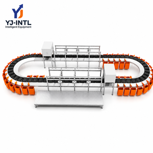 Système de tri de colis pour le commerce électronique, convoyeur à bande annulaire pour le tri des colis - Product Image 1