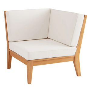 Conjunto Modular de Sofá para Terraza, Parque o Jardín, en Madera de Teca con Cojines, Muebles de Patio - <span class=keywords><strong>Isal</strong></span> - Product Image 2