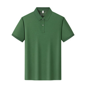 Polo de Color Sólido, 230g, Poliéster, Absorbente de Humedad, Uso Diario, Manga Corta, con Cuello, Ropa de Trabajo, Personalizable - Product Image 1