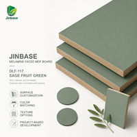 Panneau MDF décoratif écologique, imperméable et ignifuge, vert mat, pour la cuisine et la salle de bain modernes, utilisation en intérieur