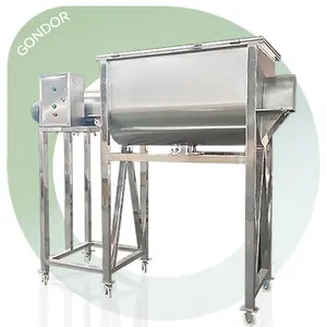 Licuadora de cinta de laboratorio de arado Horizontal de capacidad de 1000kg Mezclador de alimentación de gránulos en polvo 100 300l 500l 1500 L