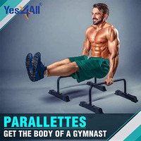 Hot SellingHome Gym Fitness Workout Hauteur Dip bar Station Triceps Dips Pull-Ups Stabilisateur Parallette Push up Stand