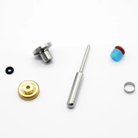 KMT Waterjet Pièce de Rechange HP Kit de Valve Pneumatique Joint de Tige de Siège de Valve Assemblage avec Anneau de Secours et Joint Torique pour Outil KMT Waterjet