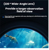 Caméra de détection de poissons sous-marine haute définition en métal avec vision nocturne pour bateaux