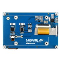 Layar Tampilan MIPI DSI Tipe B Generasi ke-4 Raspberry Pi, Layar Sentuh Kapasitif 4,3 inci Raspberry Pi 4B