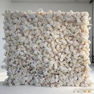 Panneau mural floral artificiel 5D naturel 8*9 pieds pour décoration intérieure, toile de fond pour Thanksgiving, mariage, événement - Product Image 1