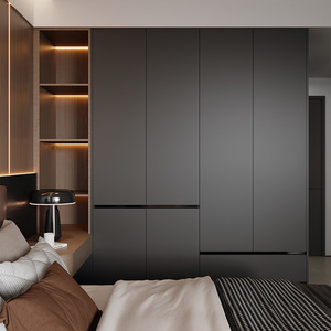 Armario de Estilo Italiano de Lujo Ligero, Mueble de Dormitorio con Gabinete de Almacenamiento Profundo de 60 cm, Madera Sólida - Product Image 4