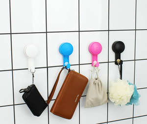 Nuevos ganchos de succión para cocina y baño, ganchos de succión para cuarto de ducha montados en la pared, ganchos de ventosa de plástico <span class=keywords><strong>azul</strong></span> - Product Image 2