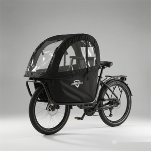 Tente de pluie pour vélo cargo robuste, 100 % imperméable avec <span class=keywords><strong>porte</strong></span> zippée, protège vos enfants et vos biens par tous les temps - Product Image 1