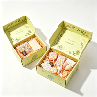 Boîte en carton ondulé ODM imprimée avec illustration, durable, avec insert pour bonbons, carton de fête pour cadeaux d'anniversaire pour enfants