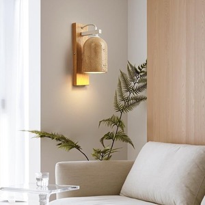 Lámpara de Pared de Estilo Japonés Wabi-Sabi de Color Crema para Dormitorio y Sala de Estar, para Hoteles, Restaurantes, Hostales y Tiendas de Ropa - Product Image 4