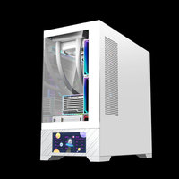 High Quality Mid Tower Gaming PC Case 360mm Water Cooling Aluminum Alloy Glass Screen Support ATX MATX ITX Motherboard in Stock