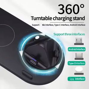 Top Seller 6 in 1 Multifunction Wireless Fast Phone Charger 4 in 1 Wireless Charger 15W for Cell Phone Watch - Product Image 4