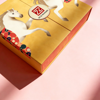 Luxuriöse Magnetische Schokoladen- & Sushi-Geschenkbox - Recycelte Materialien Vollfarbig Bedruckte Doppeltür-Verpackung mit Maßgefertigter Papiereinlage