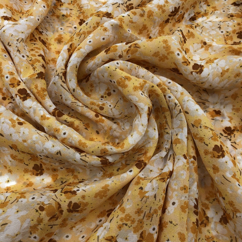 Реактивная цифровая печать, 100% вискоза, жоржеттная ткань для платья