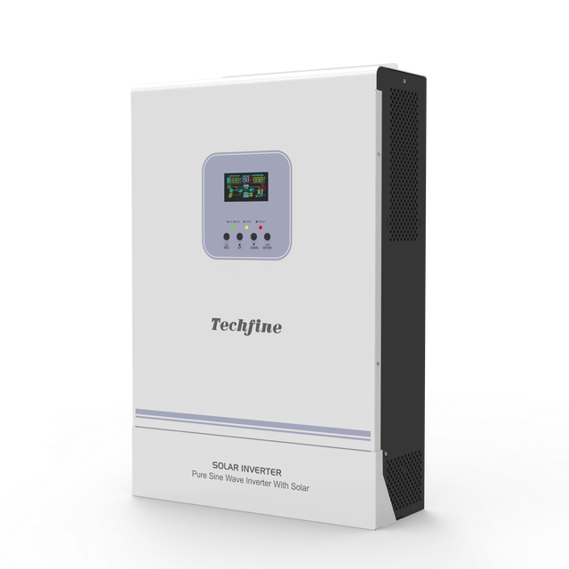 Techfine 48V 11kW High Frequency Single Phase On/Off Grid Hybrid Solar Inverter Built in MPPT