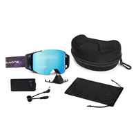 Lunettes de motocross professionnelles polarisées anti-buée, verres en PC, sangle réglable, design à monture intégrale - Étanches et anti-poussière pour VTT et VTT
