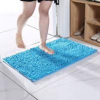 Matte für Hausdekoration, Chenille-Bodenmatte, Saugfähiger Anti-Rutsch-Teppich für Bad und Dusche, Super Saugfähige Eingangsmatte für Türen R2056