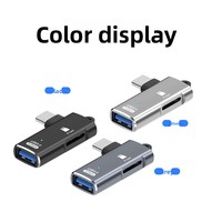 Lector de Tarjetas SD y TF USB 3.0 Todo en Uno, Tipo-C y Micro USB OTG, Lector de Tarjetas de Memoria Externo para Laptop Android